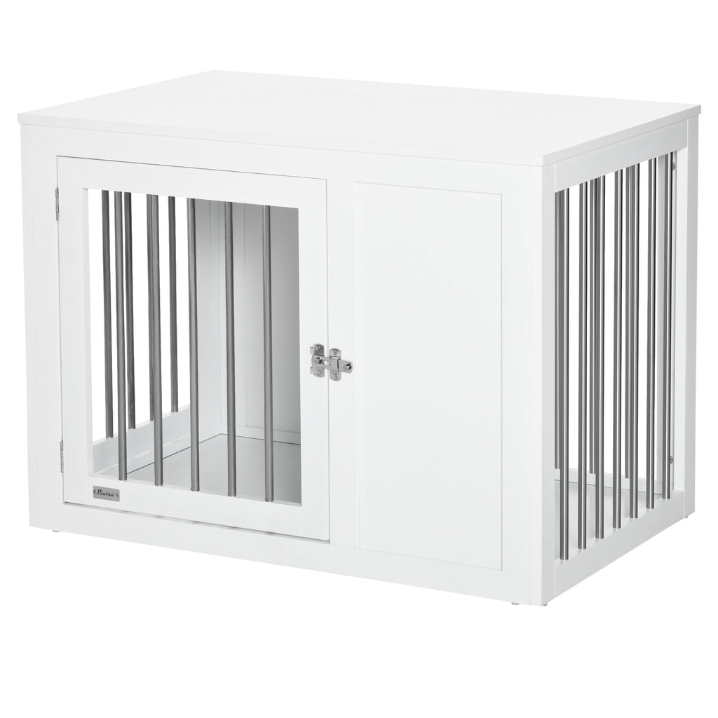 Furniture Style Dog Crate with Two Doors & End Table with Locks, Medium Dogs - Slickers ◊ Doghouse