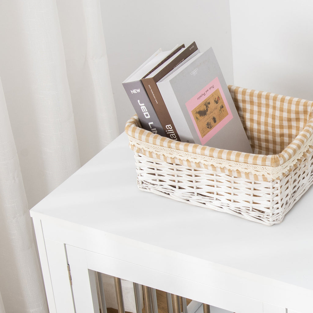 Furniture Style Dog Crate with Two Doors & End Table with Locks, Medium Dogs - Slickers ◊ Doghouse