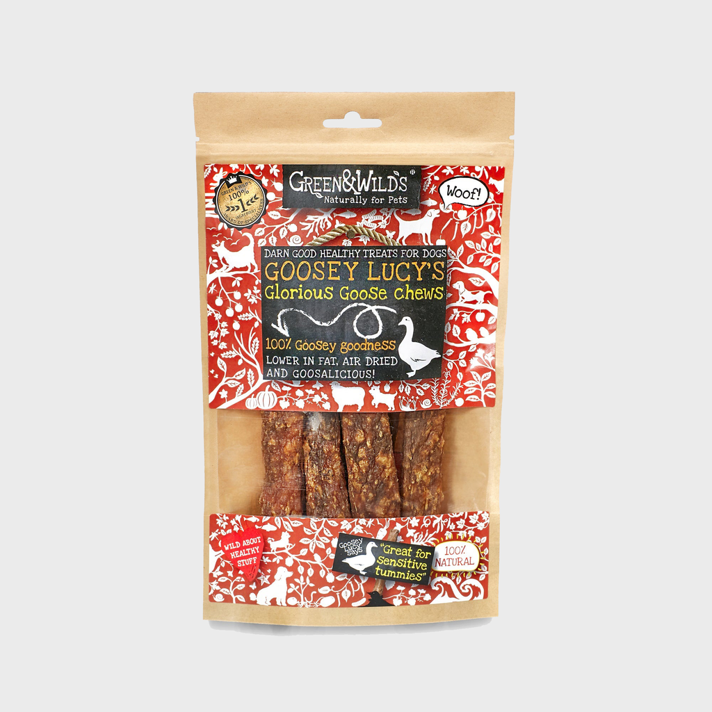 Green and Wilds Treats Goosey Lucy's Goose Chews 100g