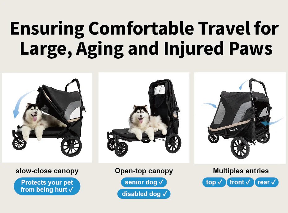 Ibiyaya Grand Cruiser XLarge Dog Stroller | >50kgs - Slickers ◊ Doghouse
