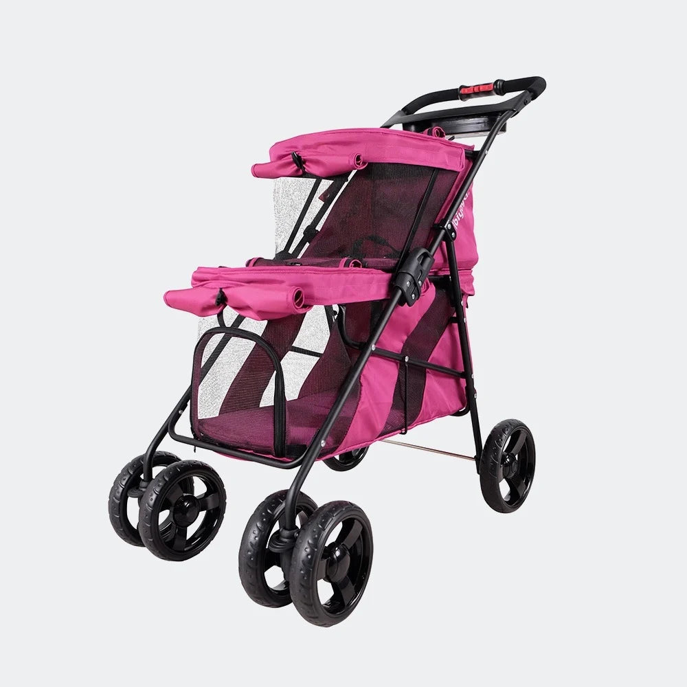Ibiyaya STROLLER Double Decker - Red Violet