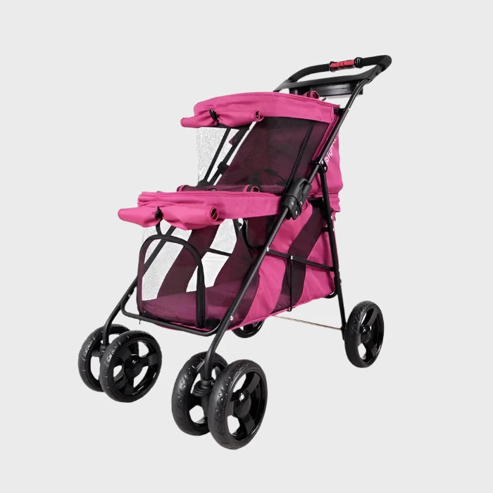 Ibiyaya STROLLER Double Decker - Red Violet
