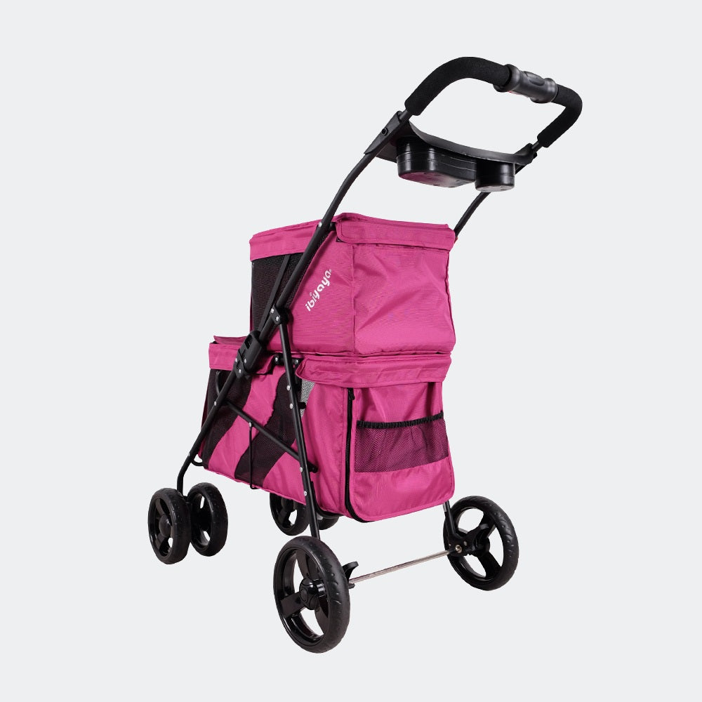 Ibiyaya STROLLER Double Decker - Red Violet