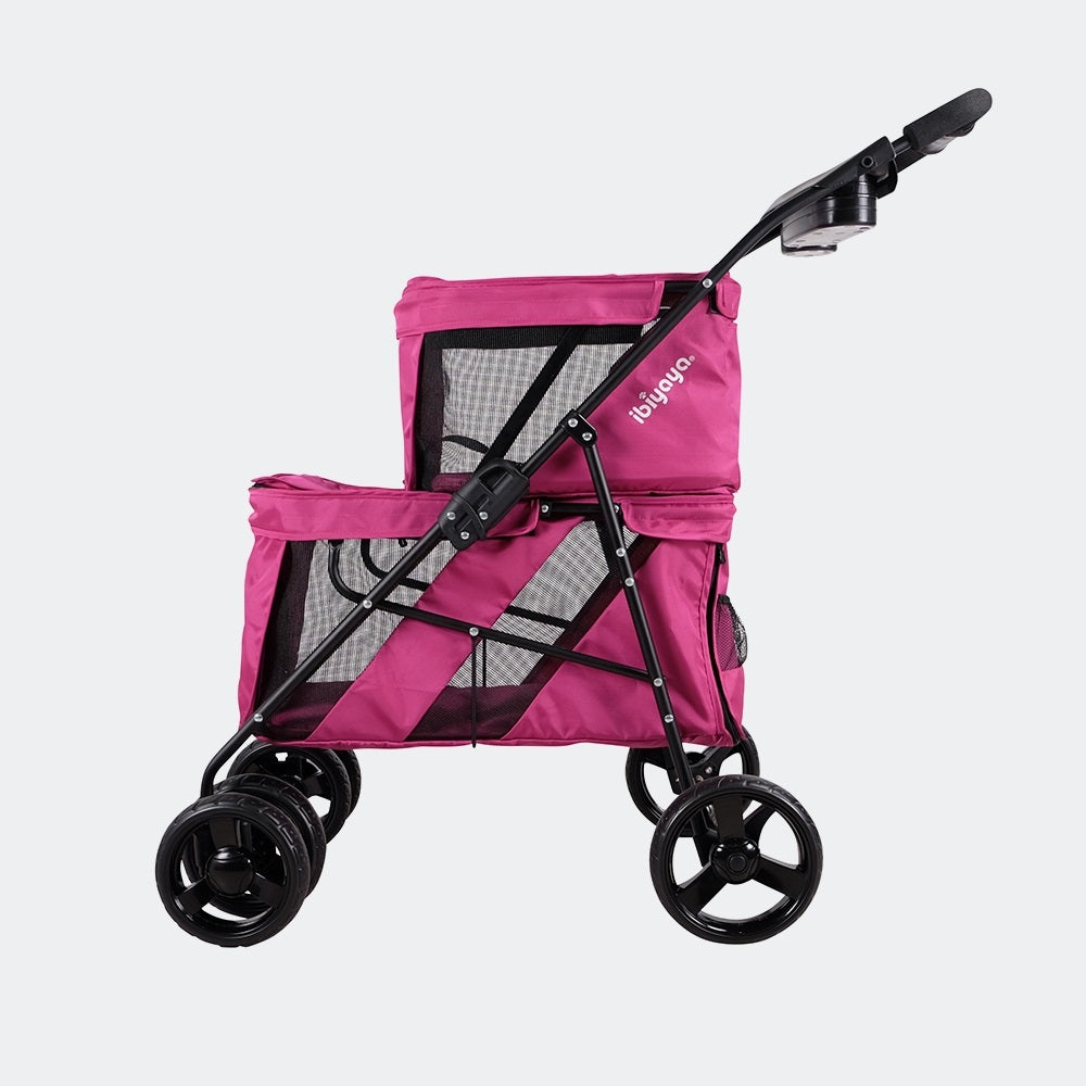 Ibiyaya STROLLER Double Decker - Red Violet