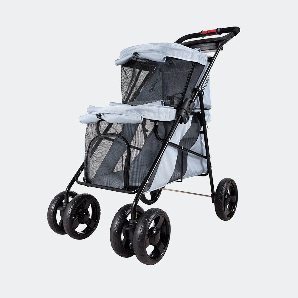 Ibiyaya STROLLER Double Decker - Silver Grey