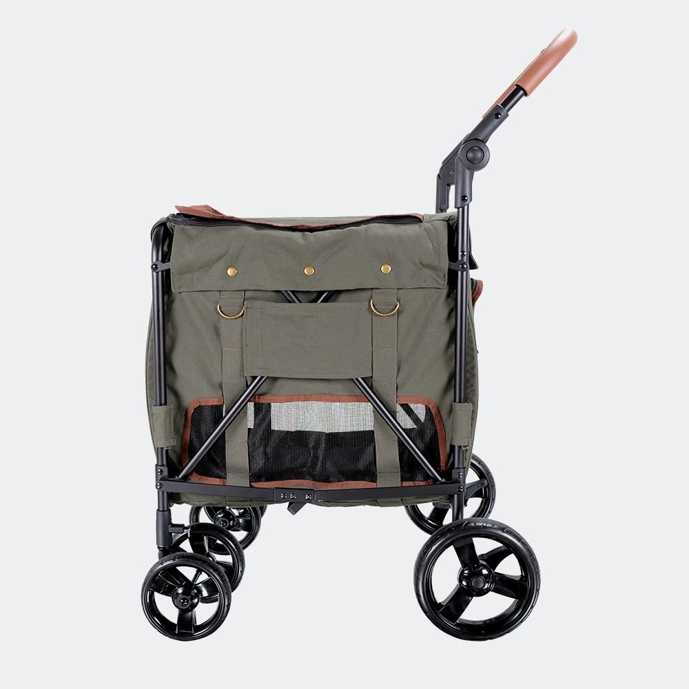 Ibiyaya STROLLER Gentle Giant Pet Wagon - Army Green