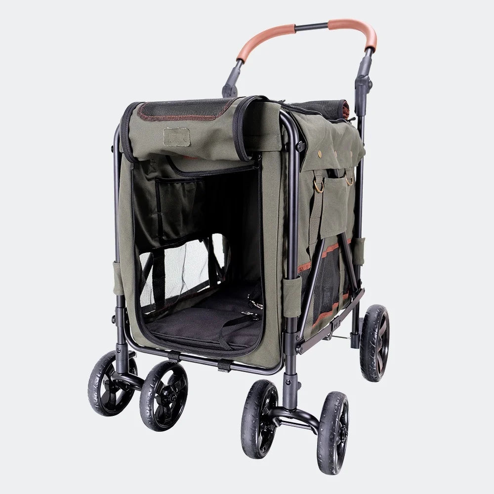 Ibiyaya STROLLER Gentle Giant Pet Wagon - Army Green