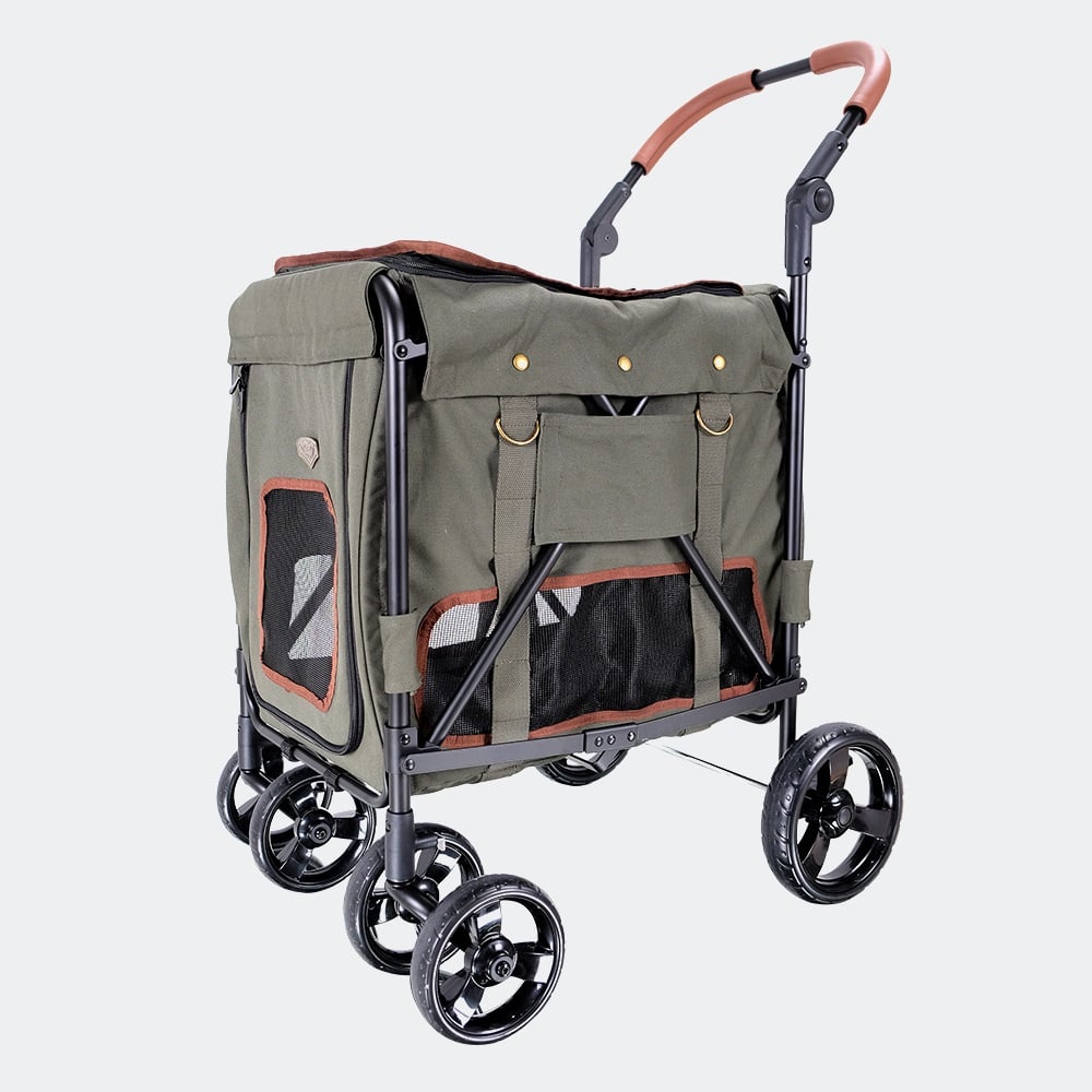 Ibiyaya STROLLER Gentle Giant Pet Wagon - Army Green