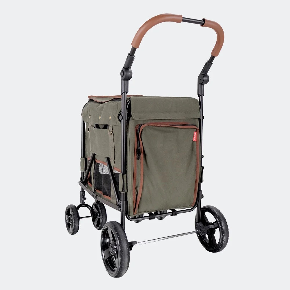 Ibiyaya STROLLER Gentle Giant Pet Wagon - Army Green