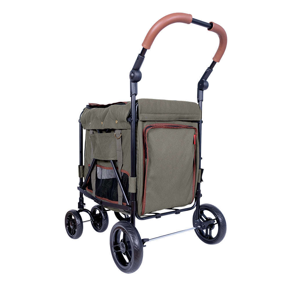 Ibiyaya STROLLER Gentle Giant Pet Wagon - Army Green
