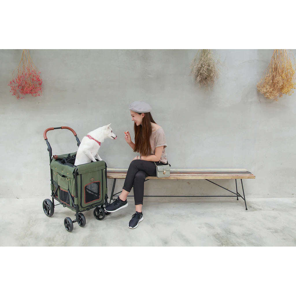Ibiyaya STROLLER Gentle Giant Pet Wagon - Army Green