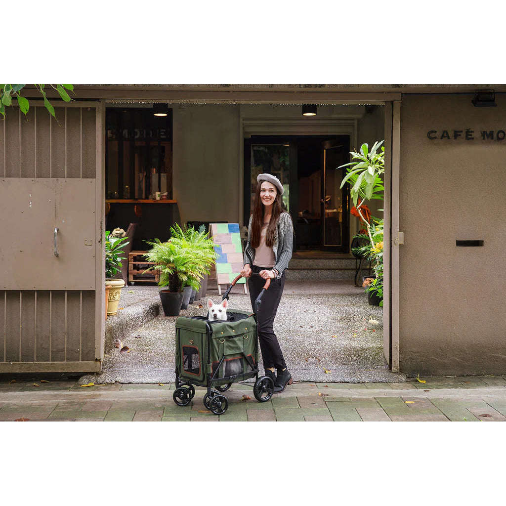 Ibiyaya STROLLER Gentle Giant Pet Wagon - Army Green