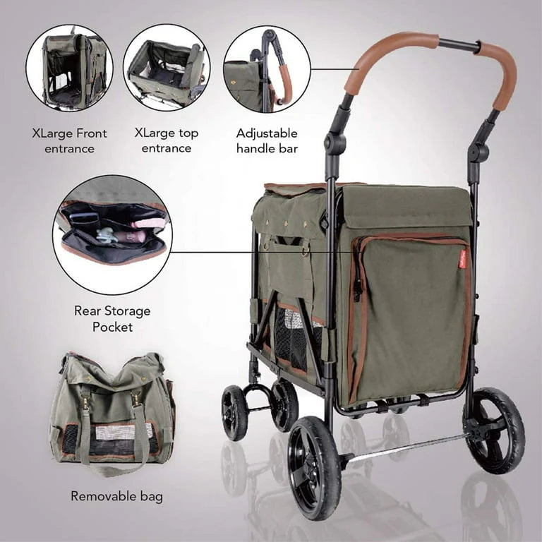 Ibiyaya STROLLER Gentle Giant Pet Wagon Dirty Peach