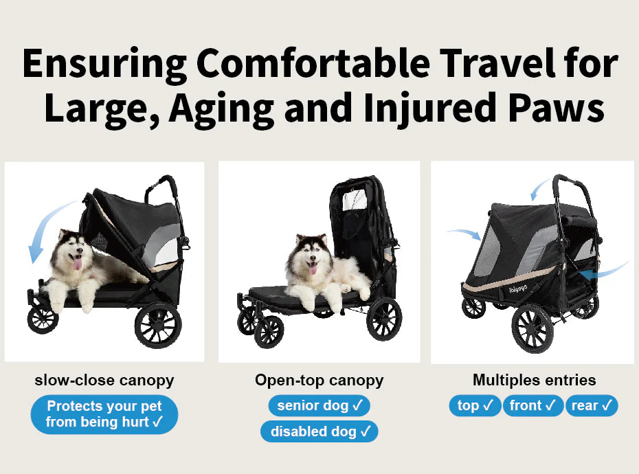 Ibiyaya STROLLER Ibiyaya Grand Cruiser XLarge Dog Stroller | >50kgs