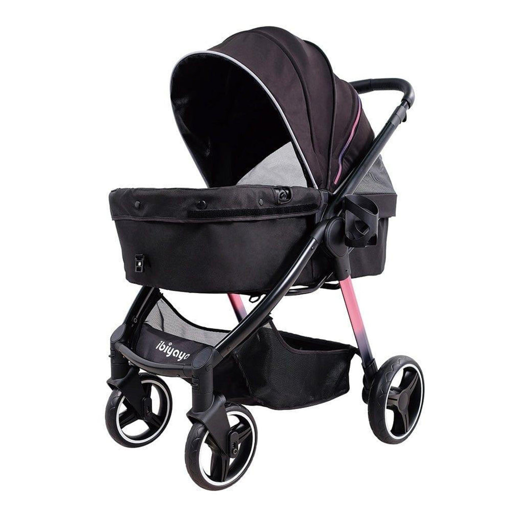 Ibiyaya STROLLER Ibiyaya Retro Luxe Stroller - Prism Black