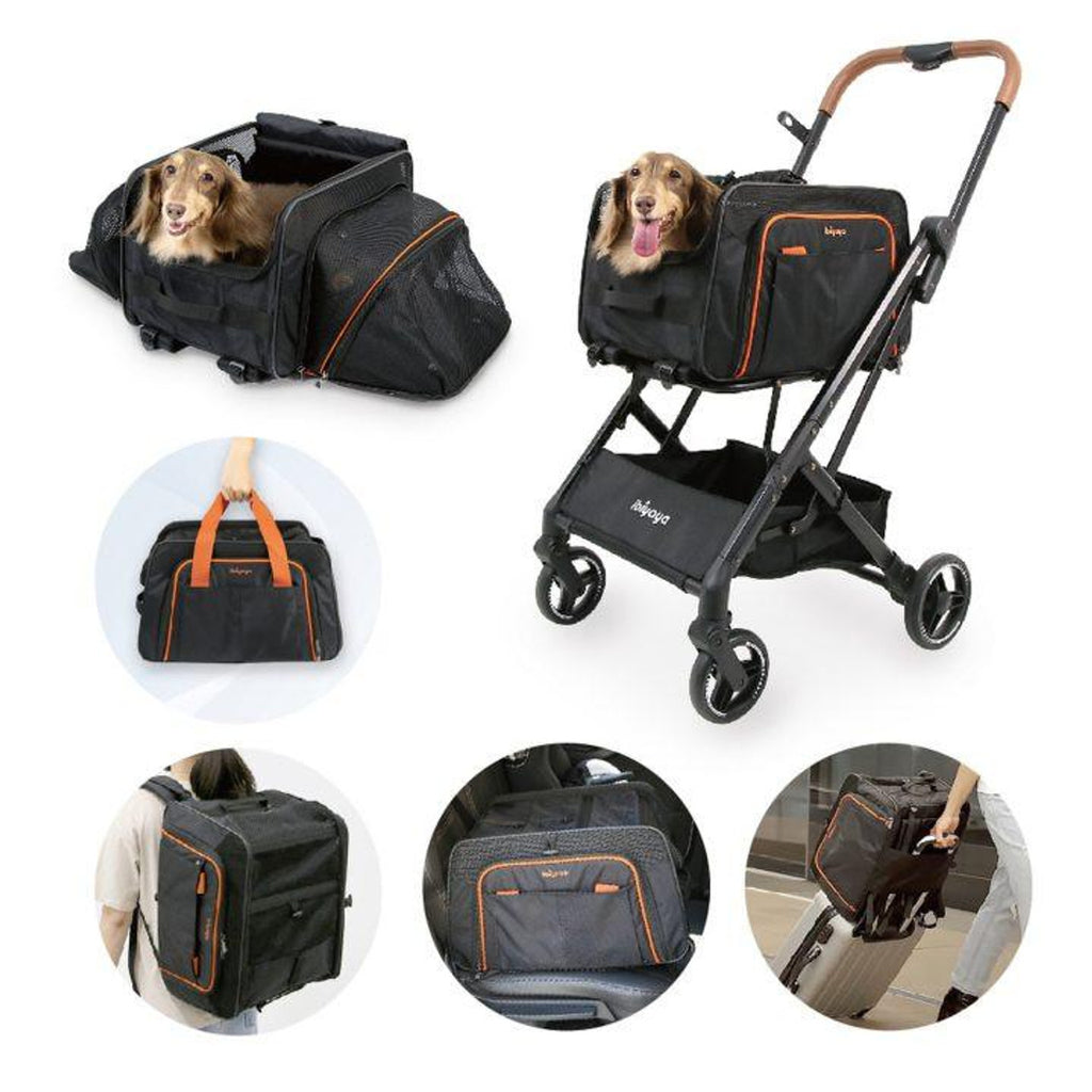 Ibiyaya STROLLER JetPaw:3-in-1 Pet Stroller with Removable Airline-Approved