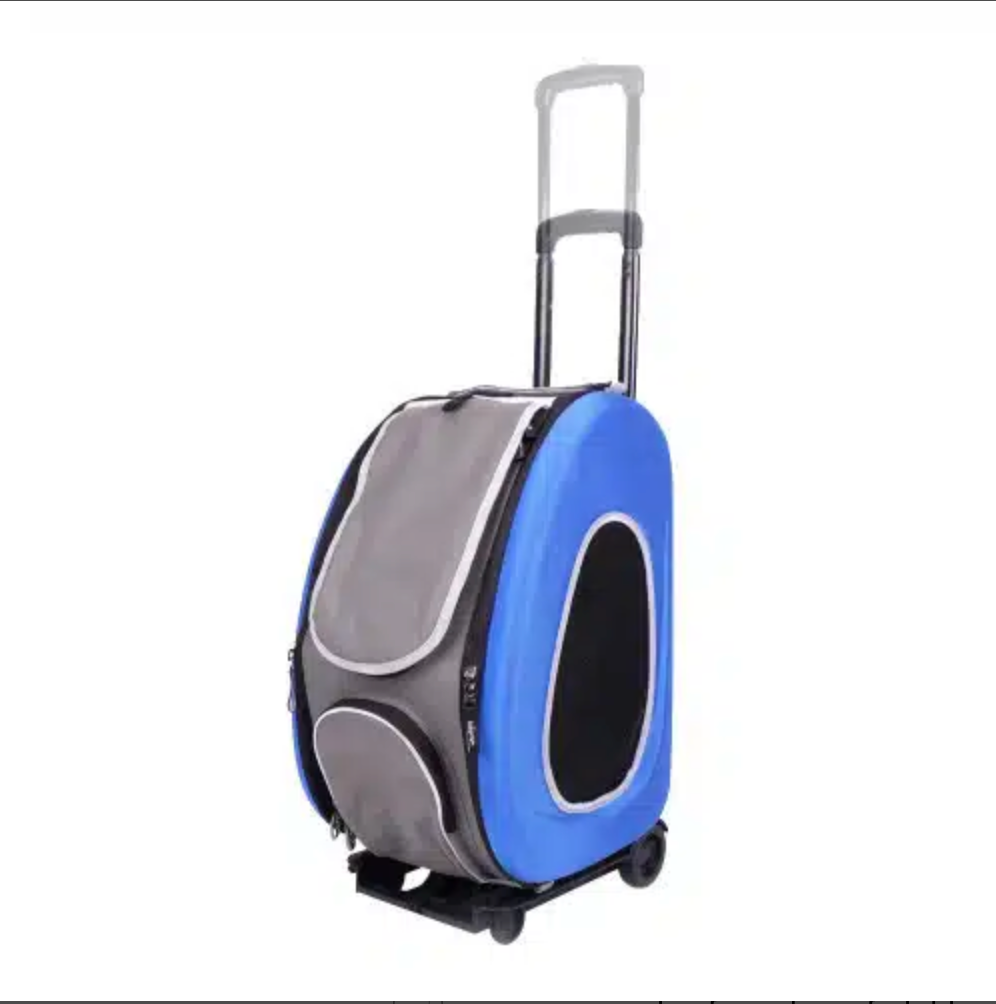 Ibiyaya STROLLER Pet EVA 5 in 1 stroller Blue