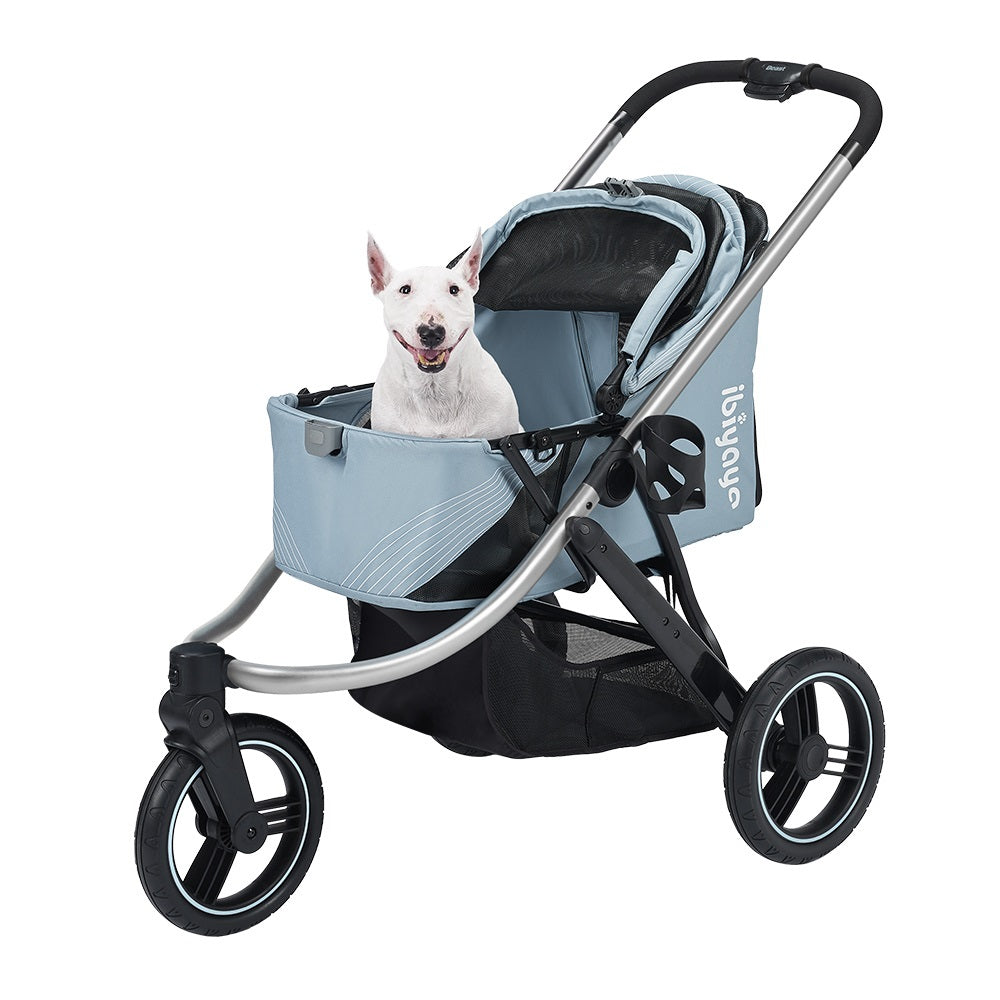 Ibiyaya STROLLER The Beast Pet Jogging Stroller Flash Grey