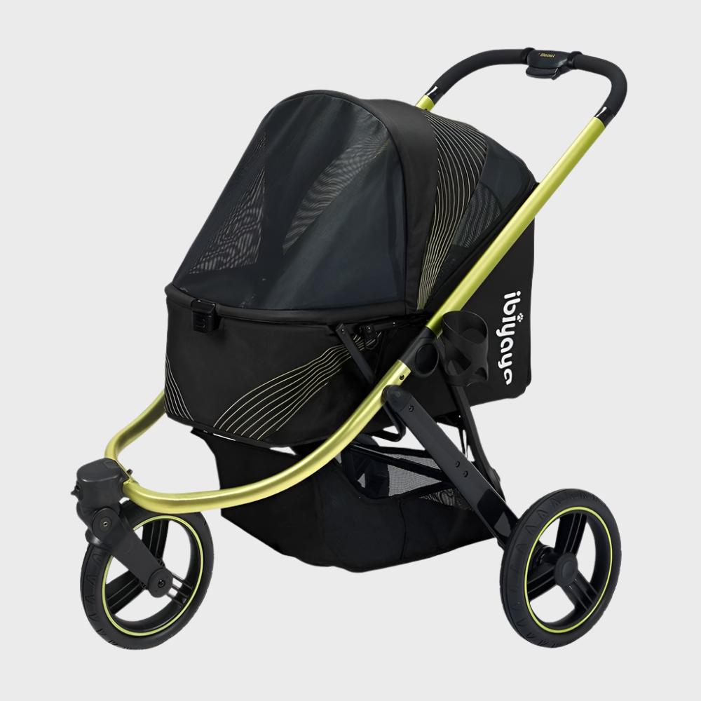 Ibiyaya STROLLER The Beast Pet Jogging Stroller Jet Black
