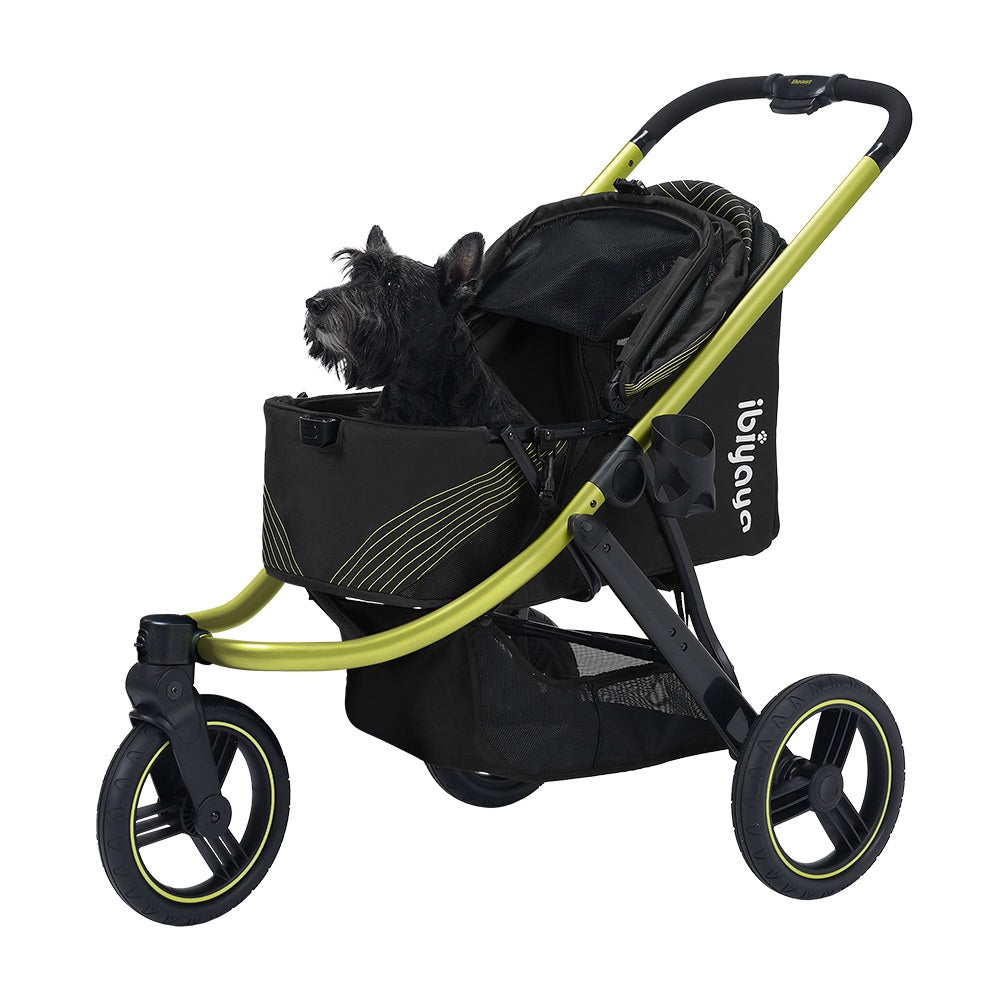 Ibiyaya STROLLER The Beast Pet Jogging Stroller Jet Black