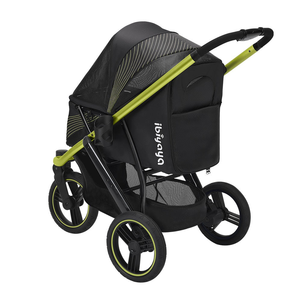 Ibiyaya STROLLER The Beast Pet Jogging Stroller Jet Black