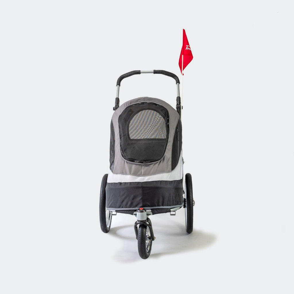 InnoPet Sporty Dog Trailer Deluxe - Black/Silver - Slickers ◊ Doghouse
