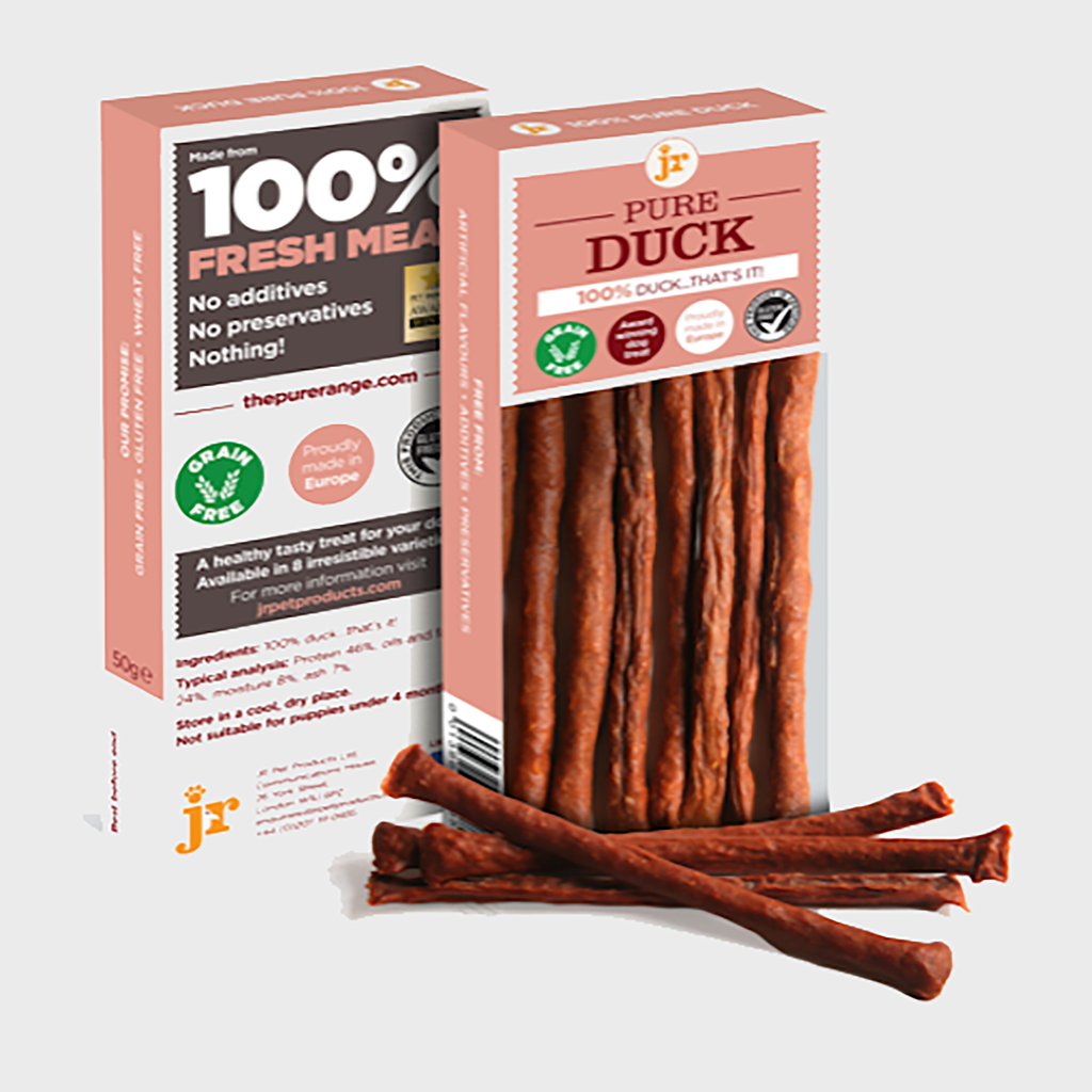 JR Pet Products Dog Treats Pure Duck Sticks 50g