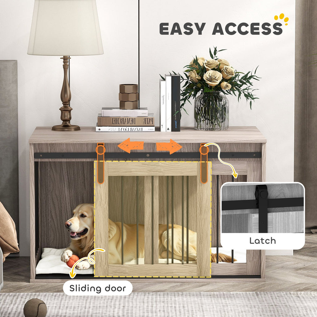 Large Dog Crate Furniture with Removable Cushion for Large Dogs, two colours - Slickers ◊ Doghouse