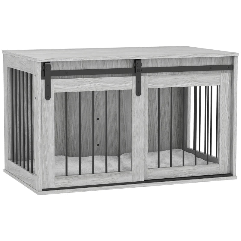 Large Dog Crate Furniture with Removable Cushion for Large Dogs, two colours - Slickers ◊ Doghouse