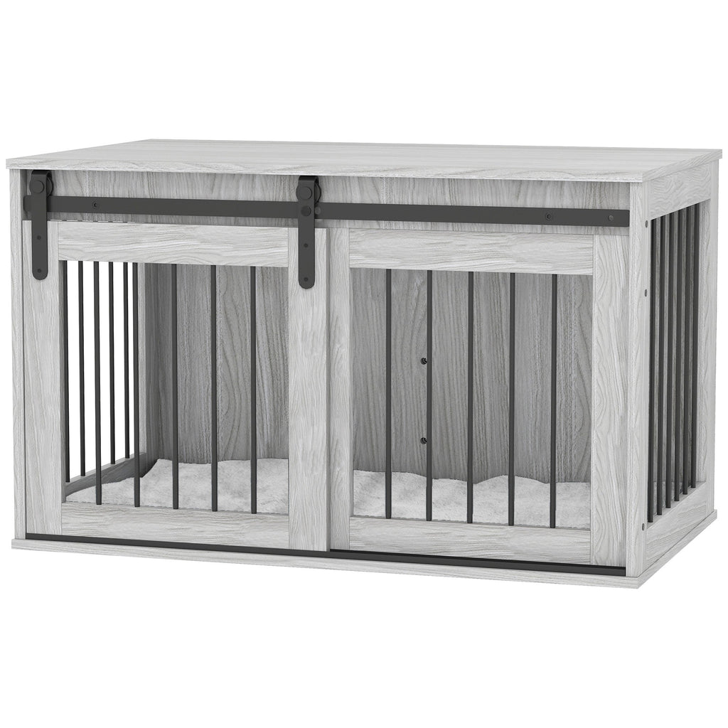Large Dog Crate Furniture with Removable Cushion for Large Dogs, two colours - Slickers ◊ Doghouse