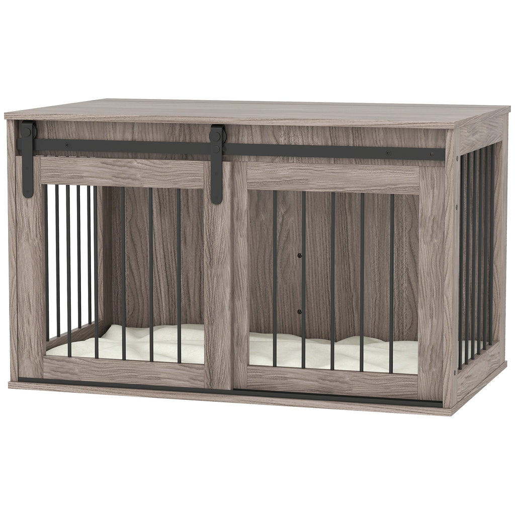 Large Dog Crate Furniture with Removable Cushion for Large Dogs, two colours - Slickers ◊ Doghouse
