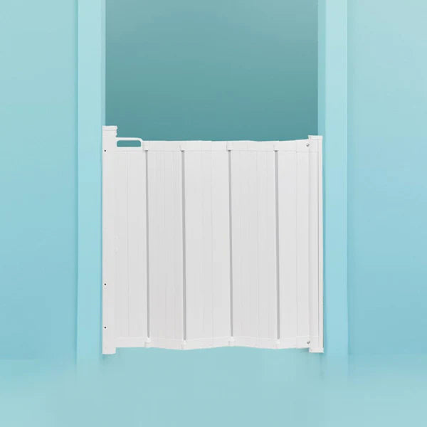 DogSpace Marley Retractable Pet Gate White - Slickers ‚óä Doghouse