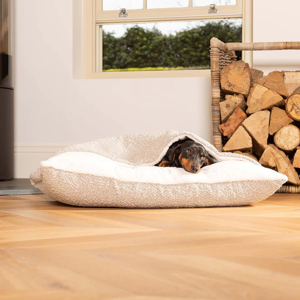 Lords and Labradors dog bed Sleepy Burrows Boucle Collection