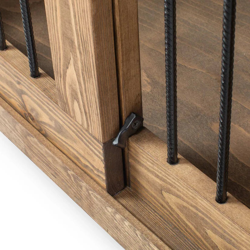 Wooden Sliding Door Broadsand Dog Crate with Drawer - Slickers ‚óä Doghouse