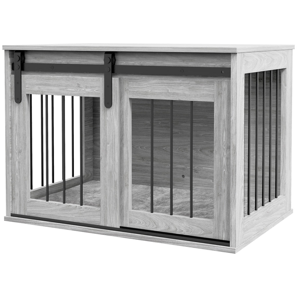 Medium Dog Crate Furniture with Removable Cushion for Medium Dogs, two colours - Slickers ◊ Doghouse