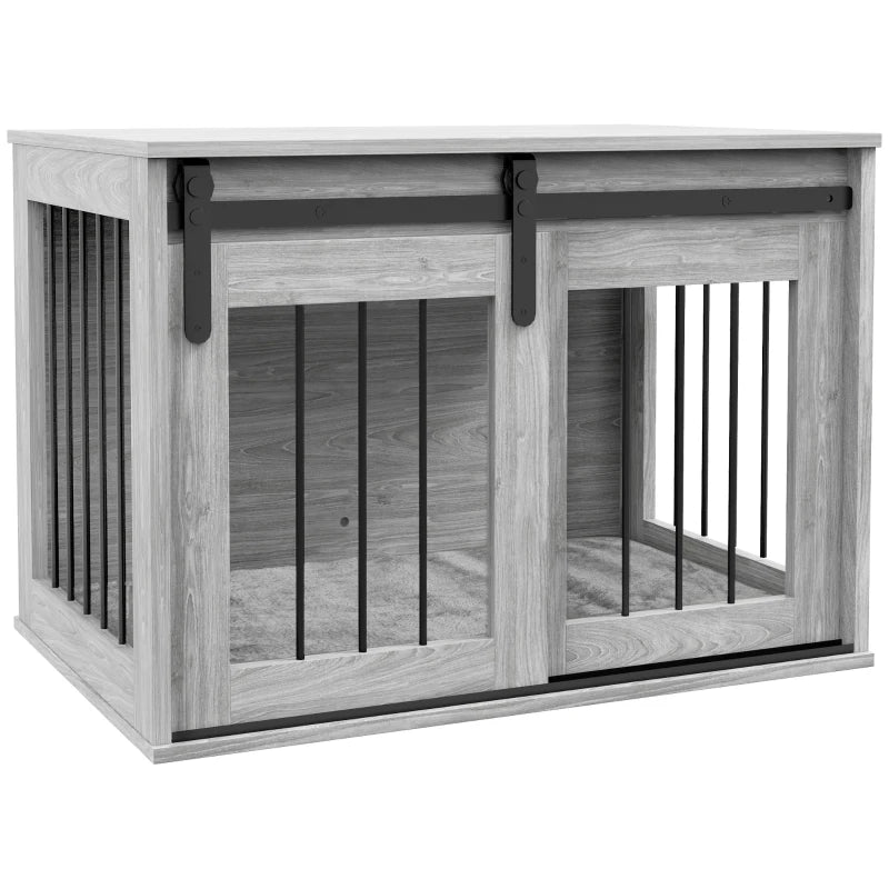 Medium Dog Crate Furniture with Removable Cushion for Medium Dogs, two colours - Slickers ◊ Doghouse