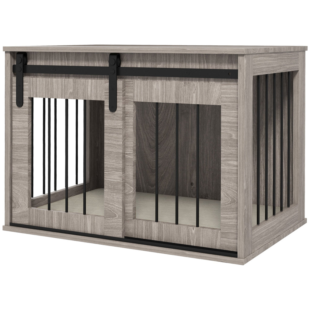 Medium Dog Crate Furniture with Removable Cushion for Medium Dogs, two colours - Slickers ◊ Doghouse