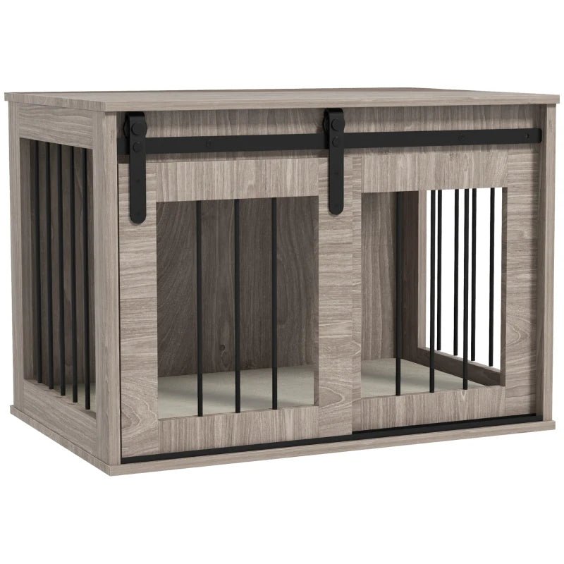 Medium Dog Crate Furniture with Removable Cushion for Medium Dogs, two colours - Slickers ◊ Doghouse
