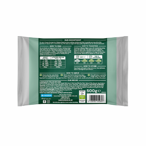 Natures Menu Duck 80/20 Complete and Balanced 500g - Slickers ◊ Doghouse