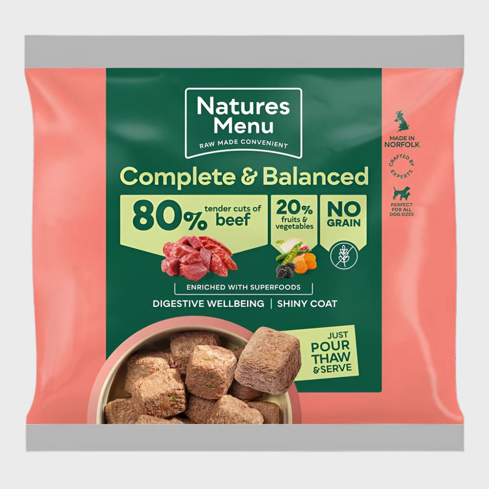 80/20 Tender Cuts of Beef with Superfoods 500g For Adult Dogs - Slickers ‚óä Doghouse