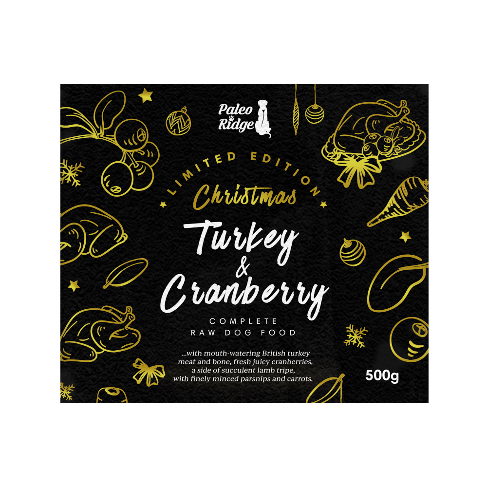 Paleo Ridge Raw Food Paleo Plus Turkey and Cranberry 500g