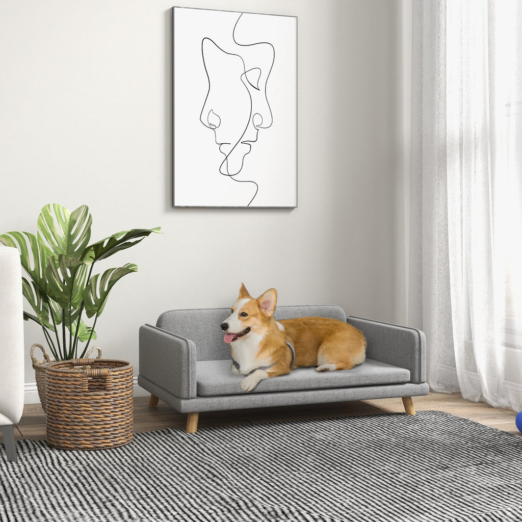 Pet Sofa for Medium Dogs in Grey - Slickers ◊ Doghouse
