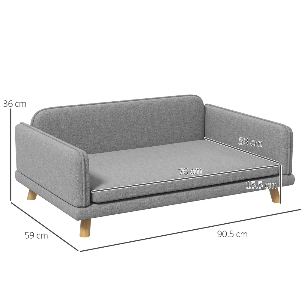 Pet Sofa for Medium Dogs in Grey - Slickers ◊ Doghouse