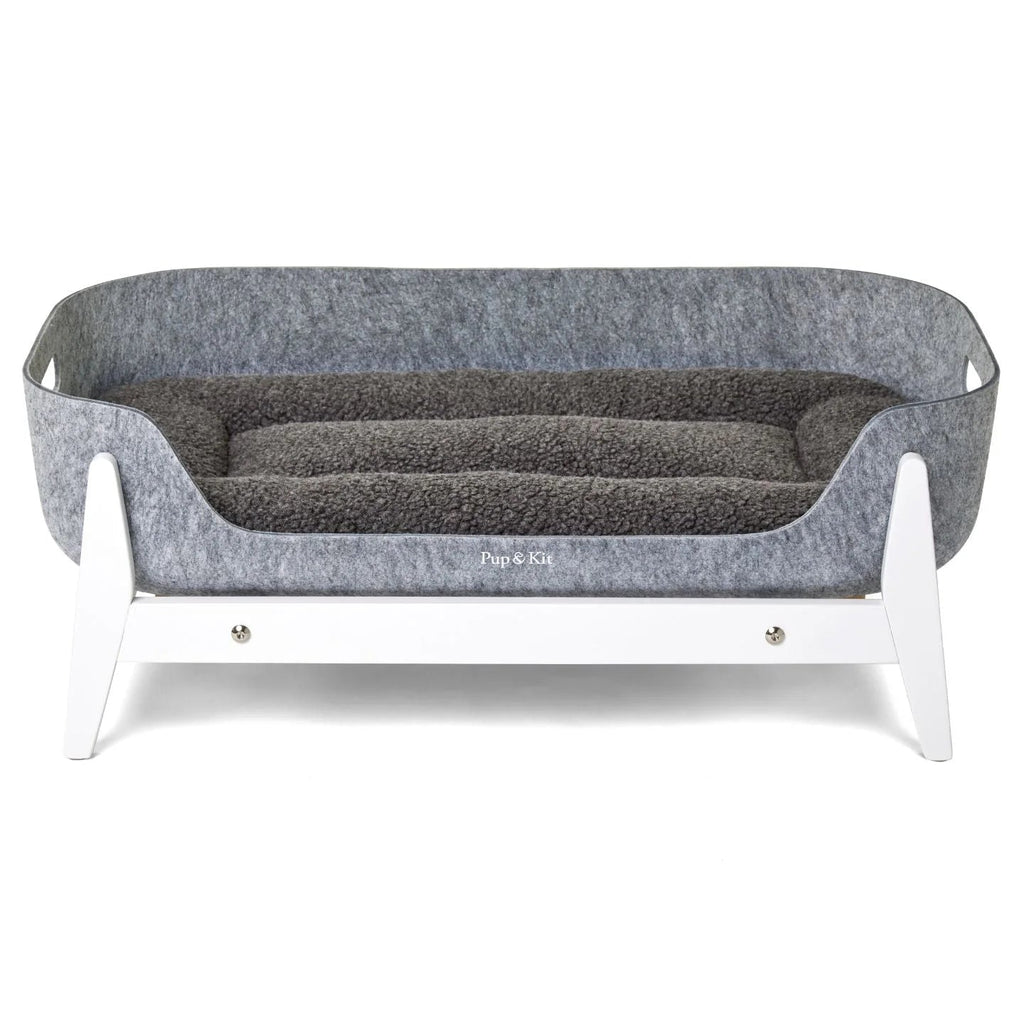 PetNest Full Bed Kit with Raised Stand in White - Slickers ◊ Doghouse