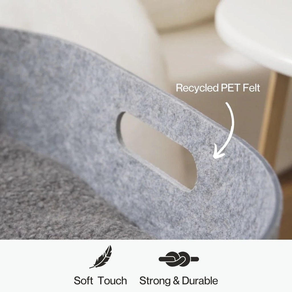 PetNest Full Bedside Kit with Bedside Stand in Natural Wood - Slickers ◊ Doghouse