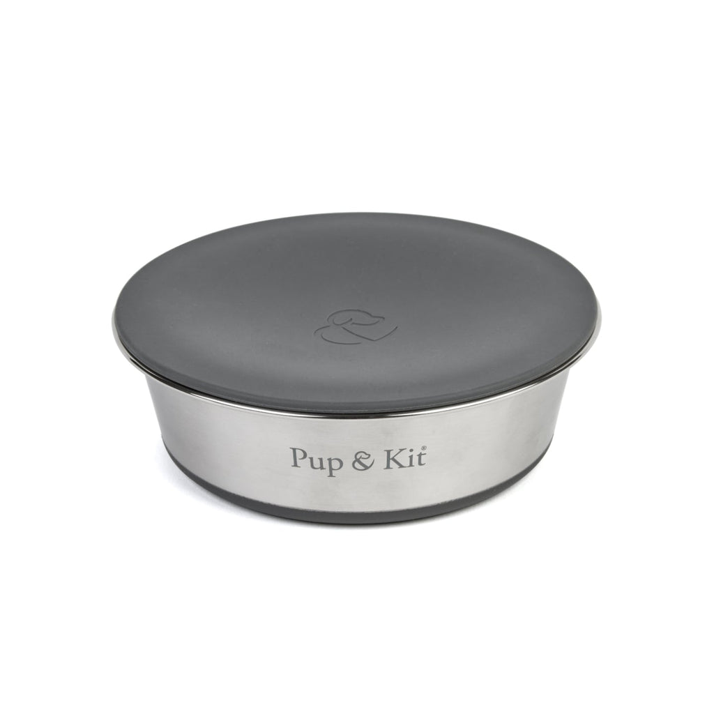 Pup & Kit Animals & Pet Supplies Lid-it Pet Bowl with Stay-Fresh Lid