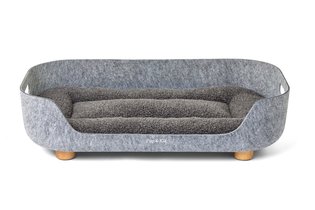 PetNest Felt Pet Bed - Slate Grey - Slickers ‚óä Doghouse