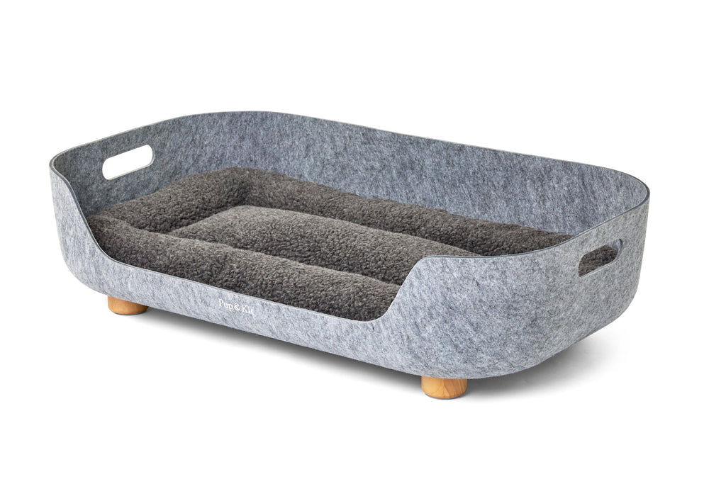 Pup & Kit Bedding PetNest Felt Pet Bed - Slate Grey