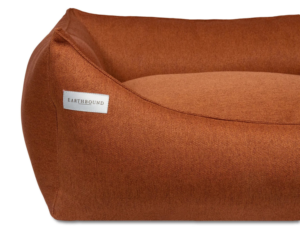 Rectangular Removable Camden Bed Burnt Orange - Slickers ◊ Doghouse