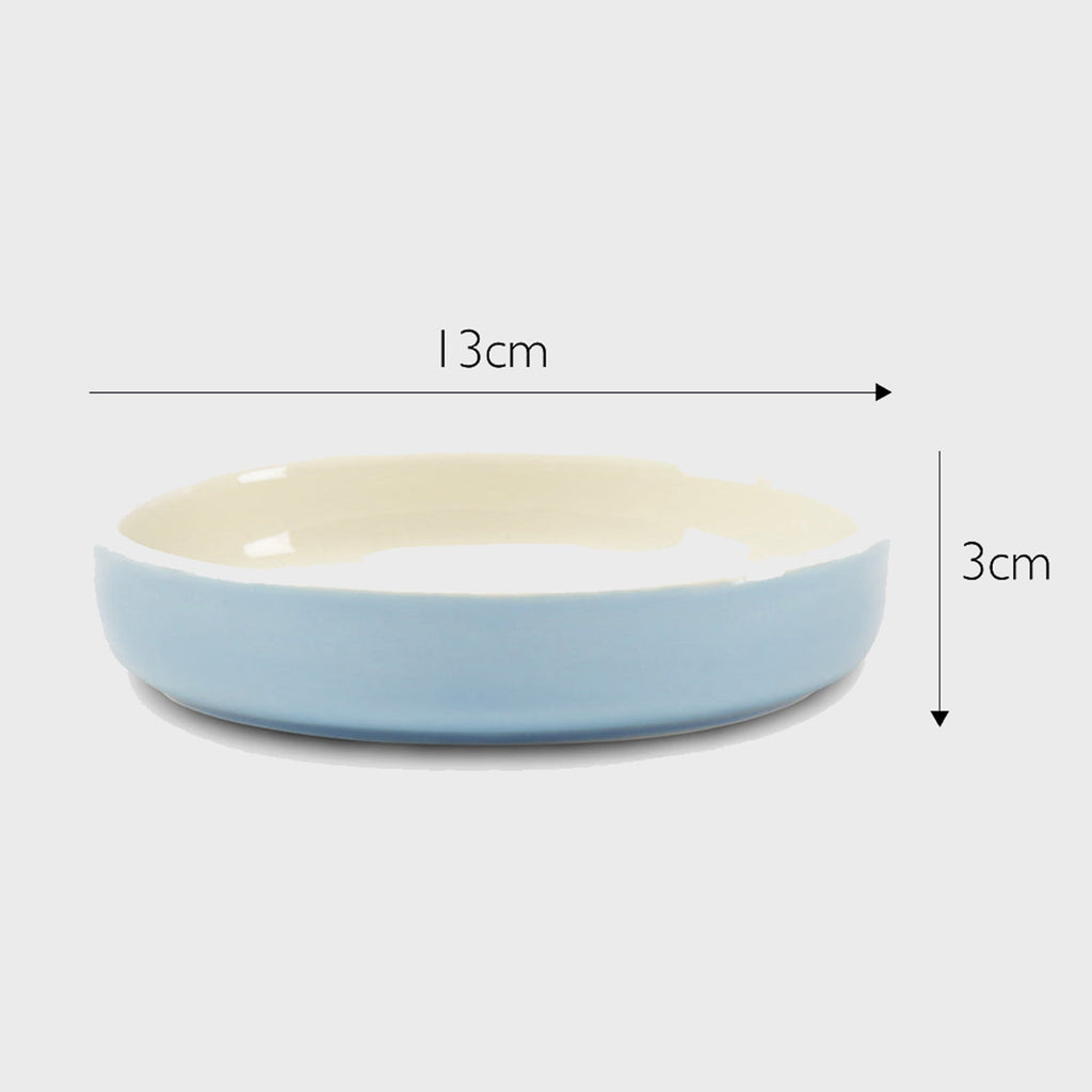 Scruffs Dog Bowl Blue / 13cm Saucer - 0.2ltr Ceramic Classic Dog Food Bowl